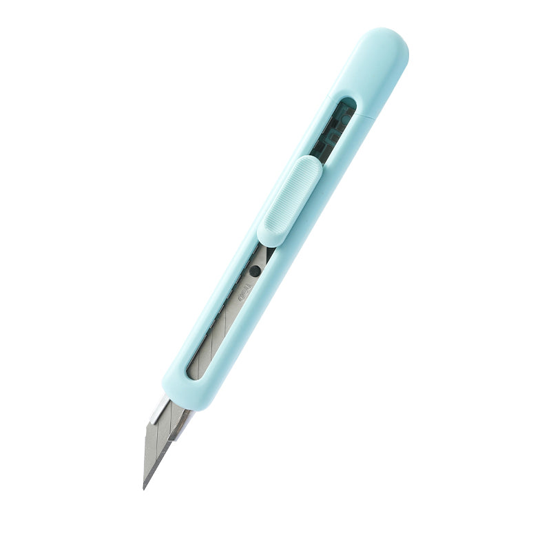 CUTTER MIC BLEU LONGREEN PLASTIC RECICLAT DELI CUTTER MIC BLEU LONGREEN PLASTIC RECICLAT DELI